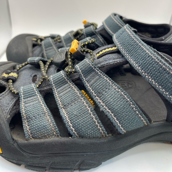 Keen Boys 3 Blue Yellow Washable Hiking Sandals Beach Outdoors Water Rocks Fun - Picture 5 of 8